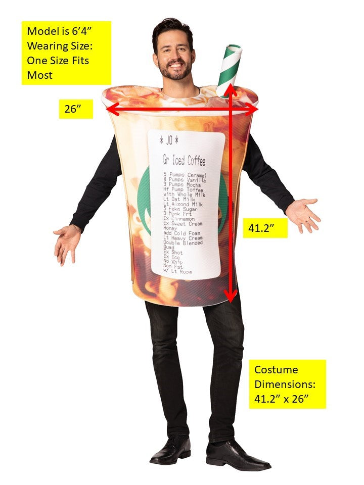 Rasta Imposta Barista's Nightmare Kaffeebecher Kostüm One Size