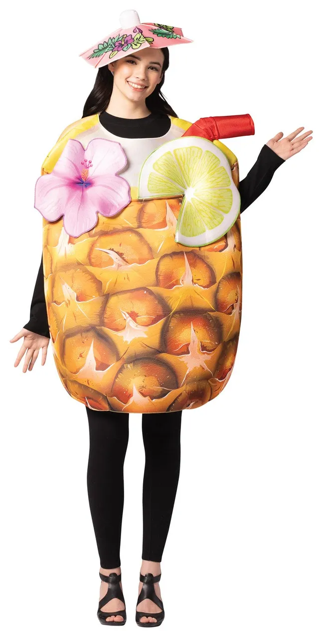 Rasta Imposta Pineapple Cocktail Kostüm Einheitsgröße Ananas