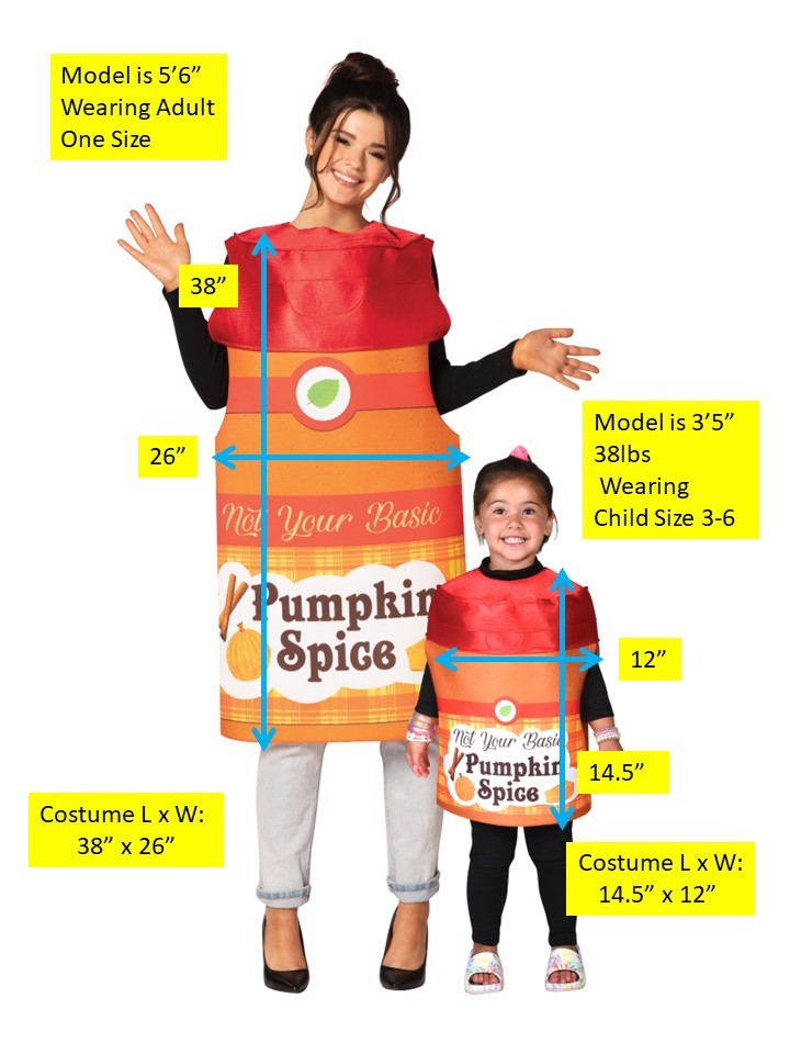 Rasta Imposta Pumpkin Spice Partnerkostüm Kostüm Set 3-6