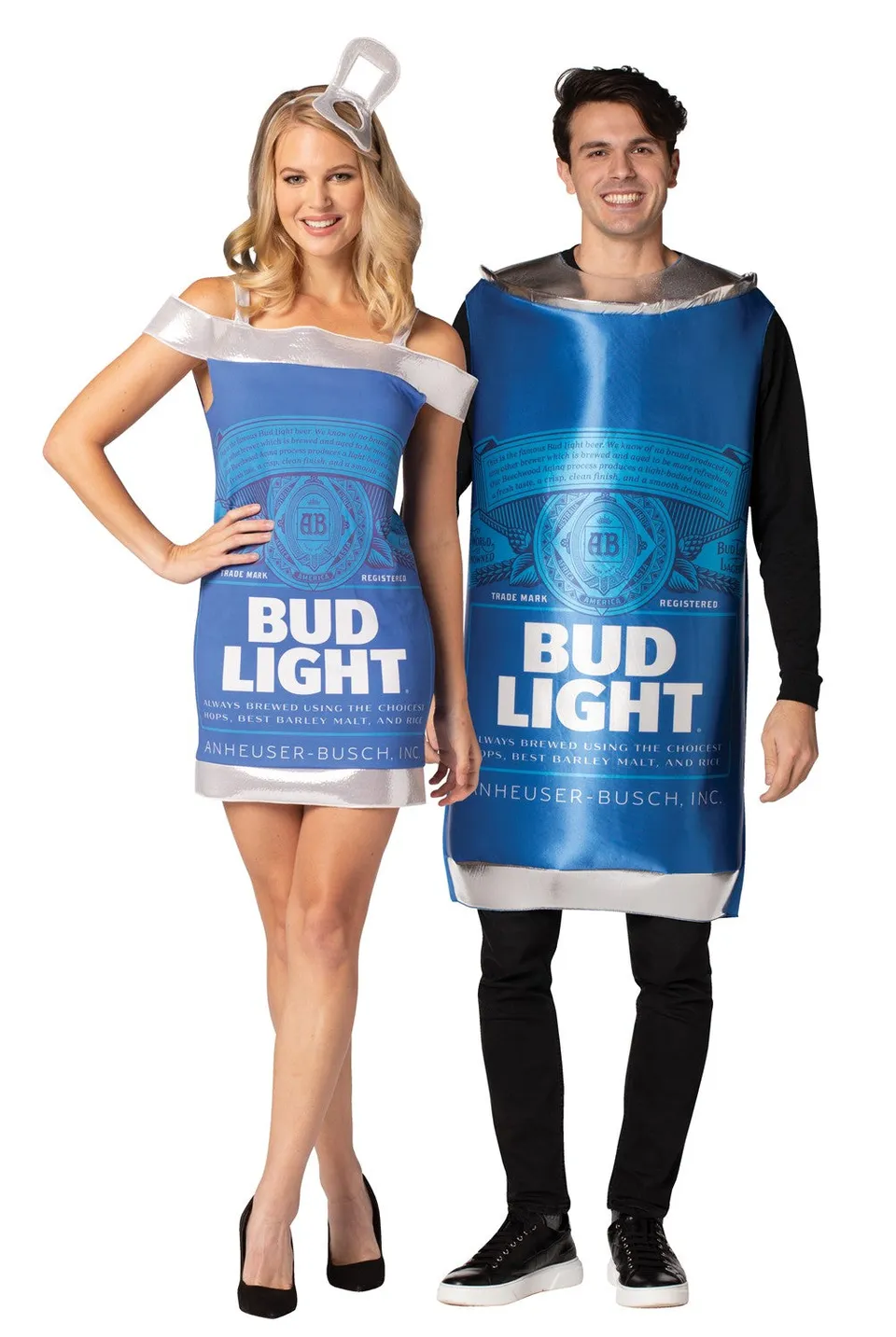 Rasta Imposta Bud Light Paar-Kostüm Set Bierdose Kleid