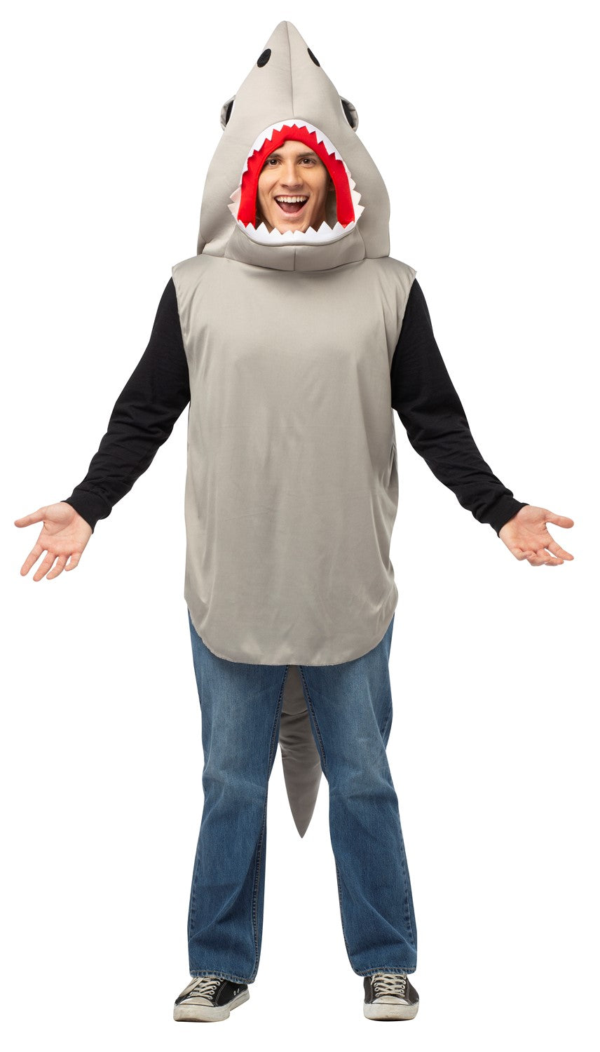 Rasta Imposta Sand Shark Kostüm Erwachsene One Size grau