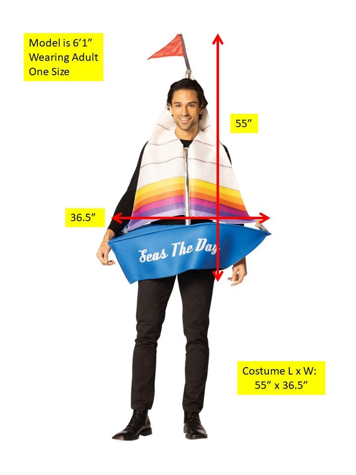 Rasta Imposta Seas The Day Segelboot Kostüm One Size Erwachsene