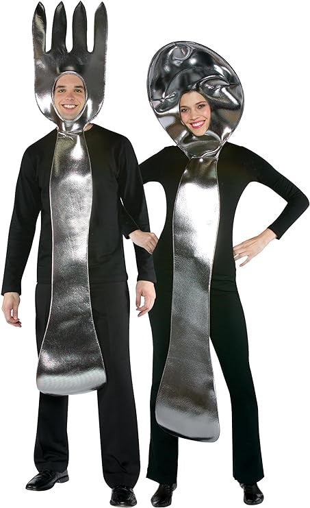 Rasta Imposta Silver Fork & Spoon Partnerkostüm Besteck 2-tlg