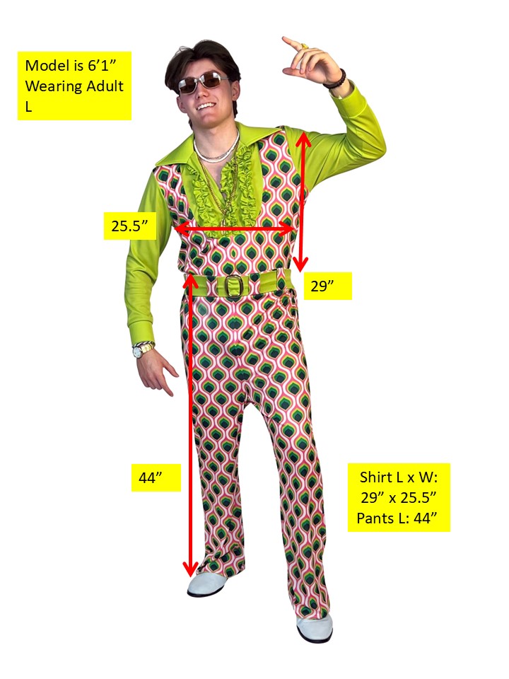 Rasta Imposta Swaggertown 70er Jumpsuit grün pink Gr. M