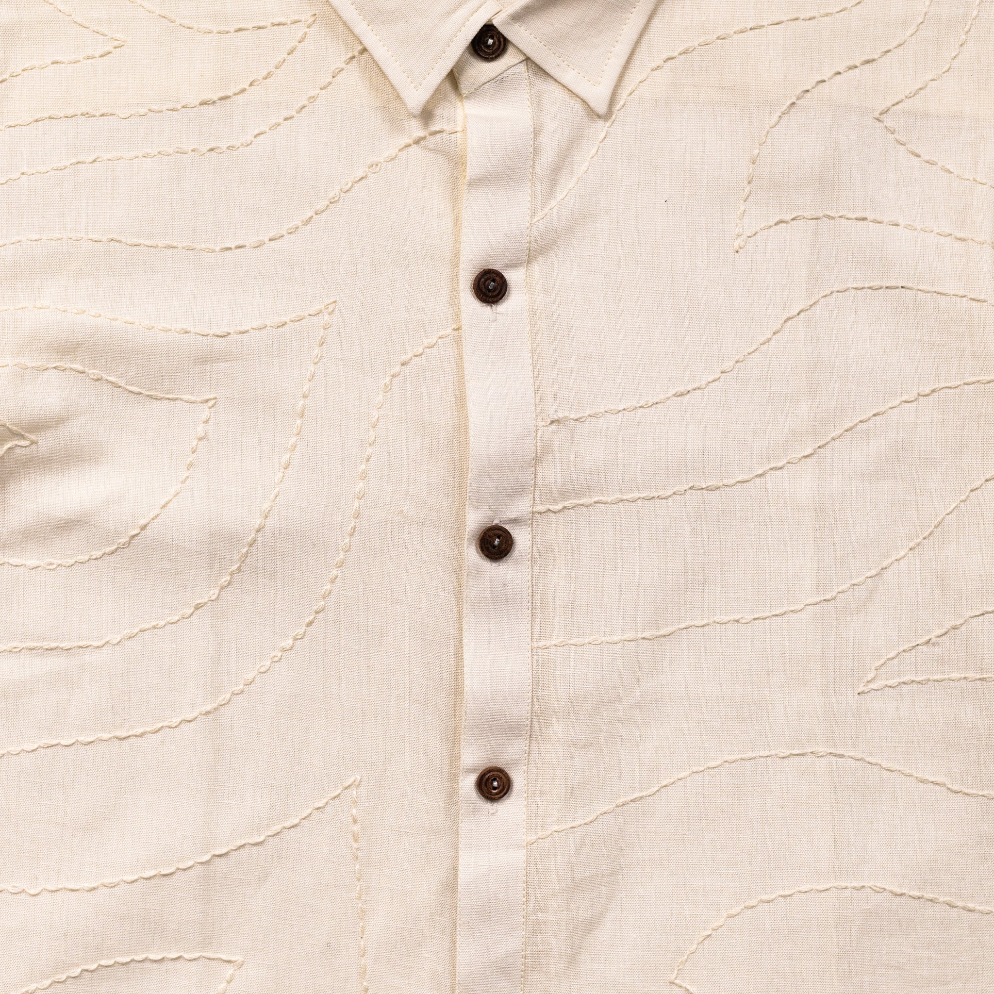 Chaks Noor White Shirt Damen Bluse Weiß Größe M Kantha