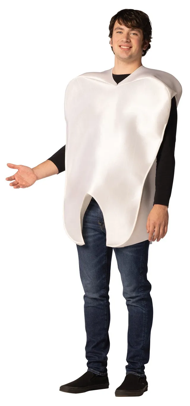 Rasta Imposta Tooth Kostüm Einheitsgröße Unisex Weiß