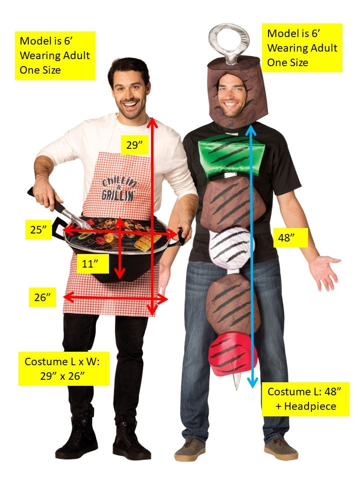 Rasta Imposta Grill Master Kebab Partnerkostüm One Size