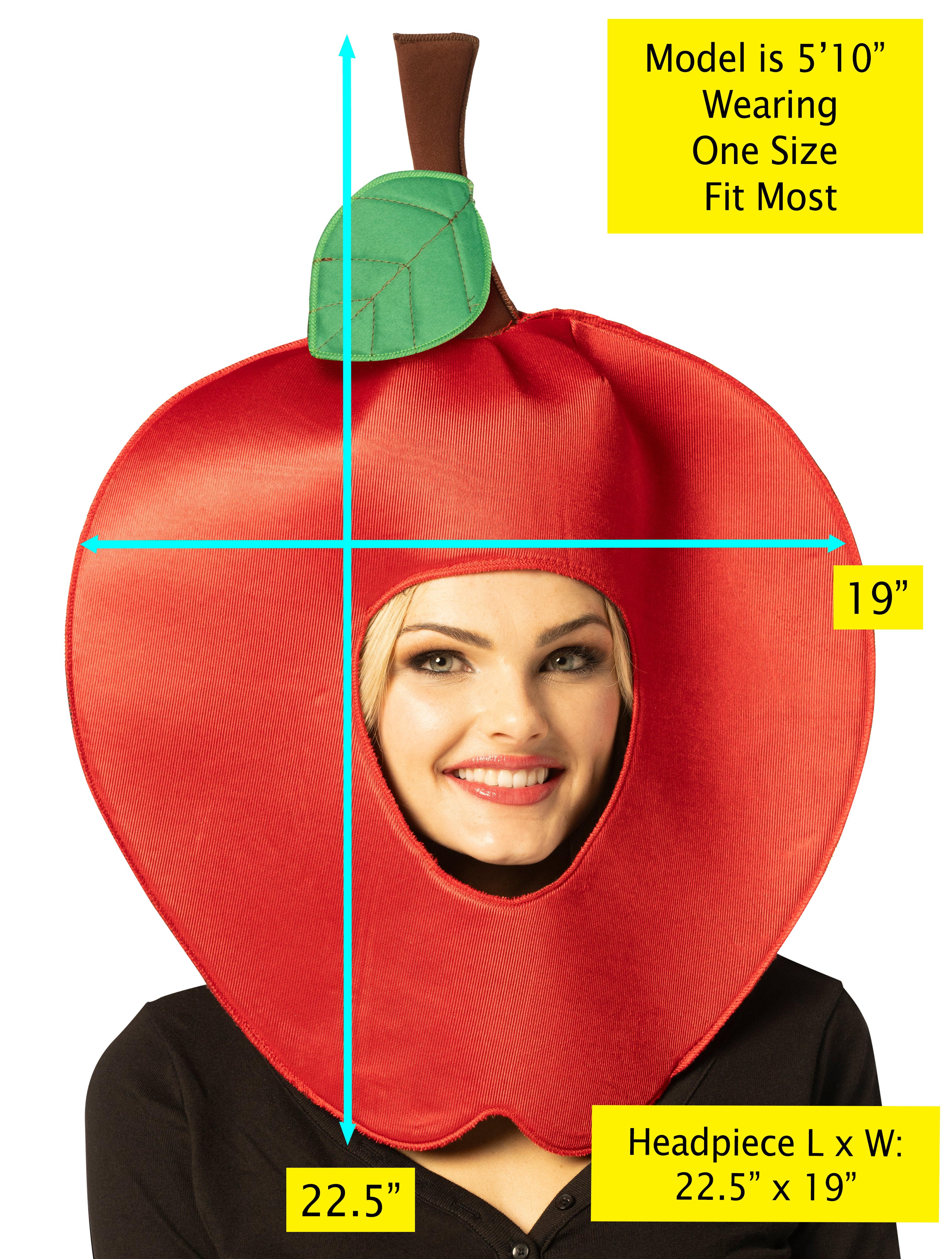 Rasta Imposta Red Apple Headpiece Apfelhut Einheitsgröße