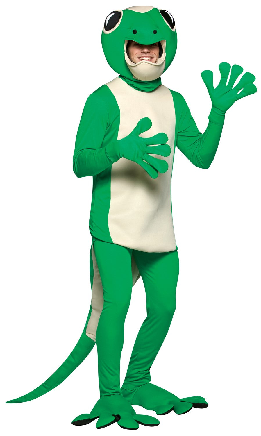Rasta Imposta Gecko Kostüm Erwachsene Einheitsgröße grün