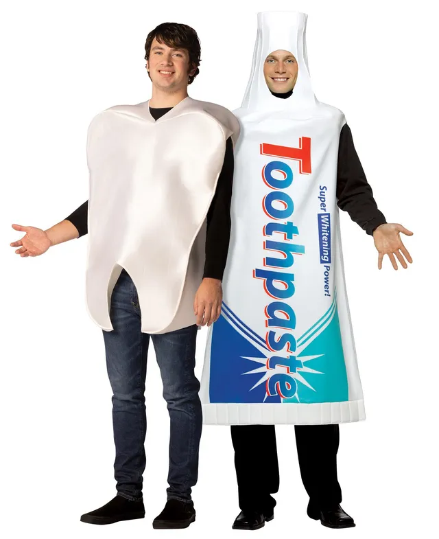 Rasta Imposta Zahn Zahnpasta Partnerkostüm One Size 2tlg