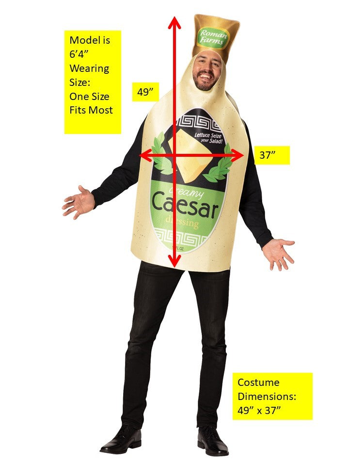 Rasta Imposta Caesar Dressing Bottle Kostüm One Size Tunika