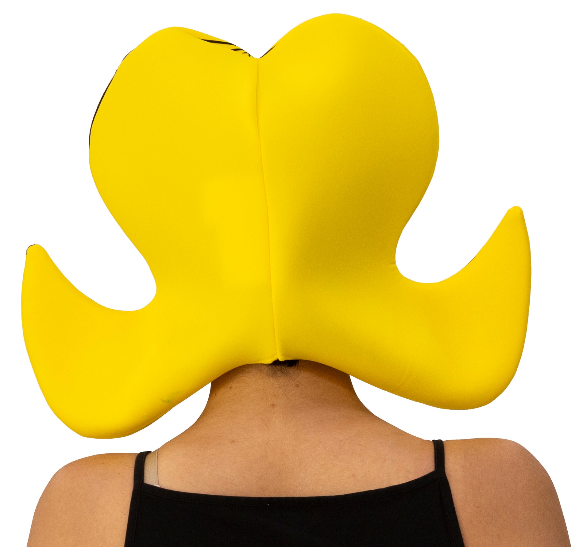 Rasta Imposta Yellow Bouffant Cartoon Perücke Gelb Schaum Hut
