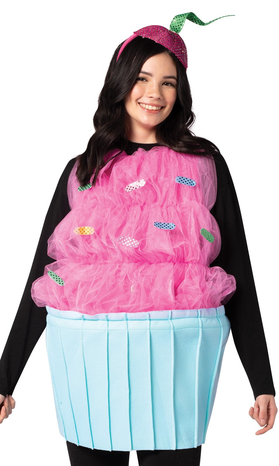 Rasta Imposta Cupcake Kostüm pink blau Einheitsgröße