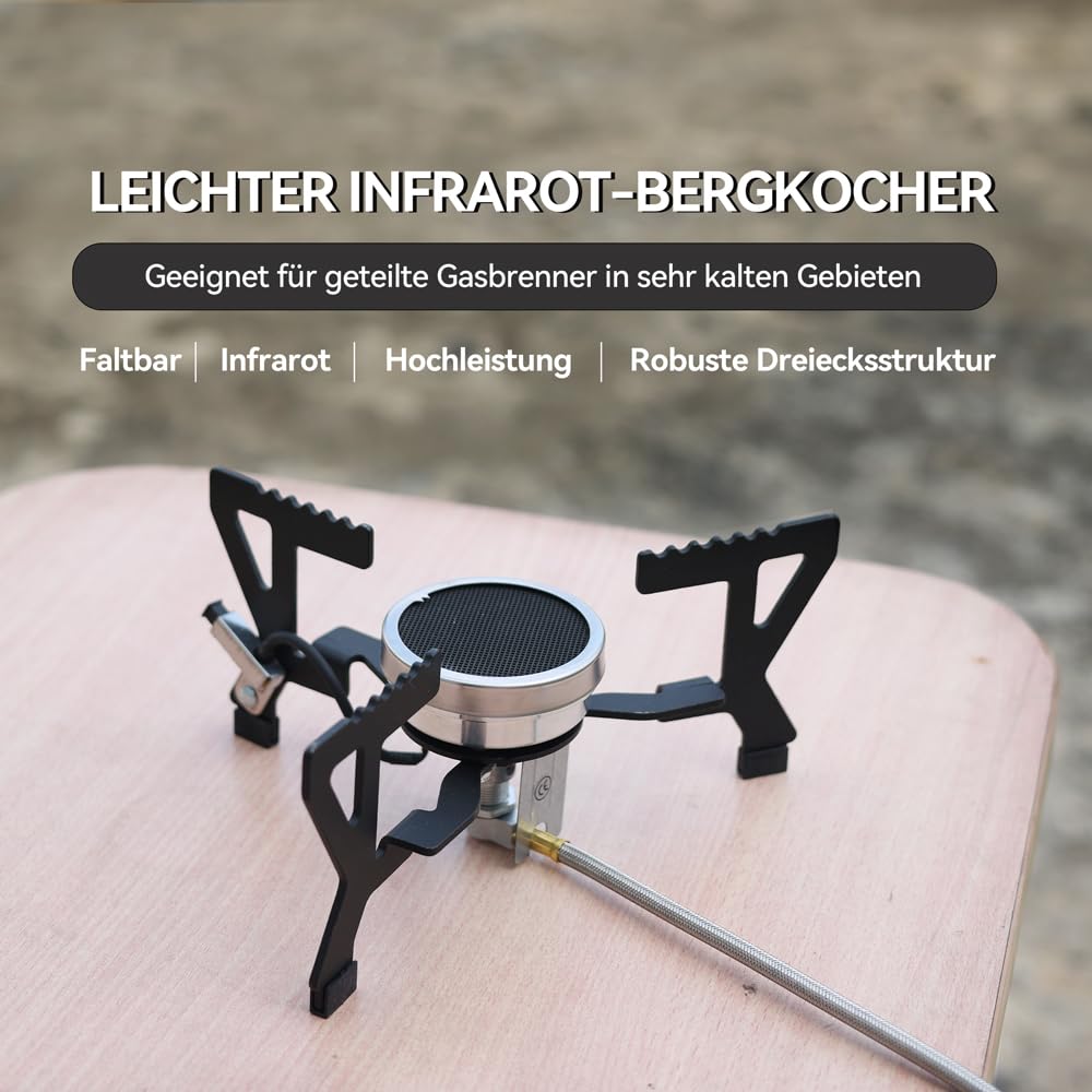 REDSUN FD3 Gaskocher Infrarot 3,0 kW mit EVA-Tasche