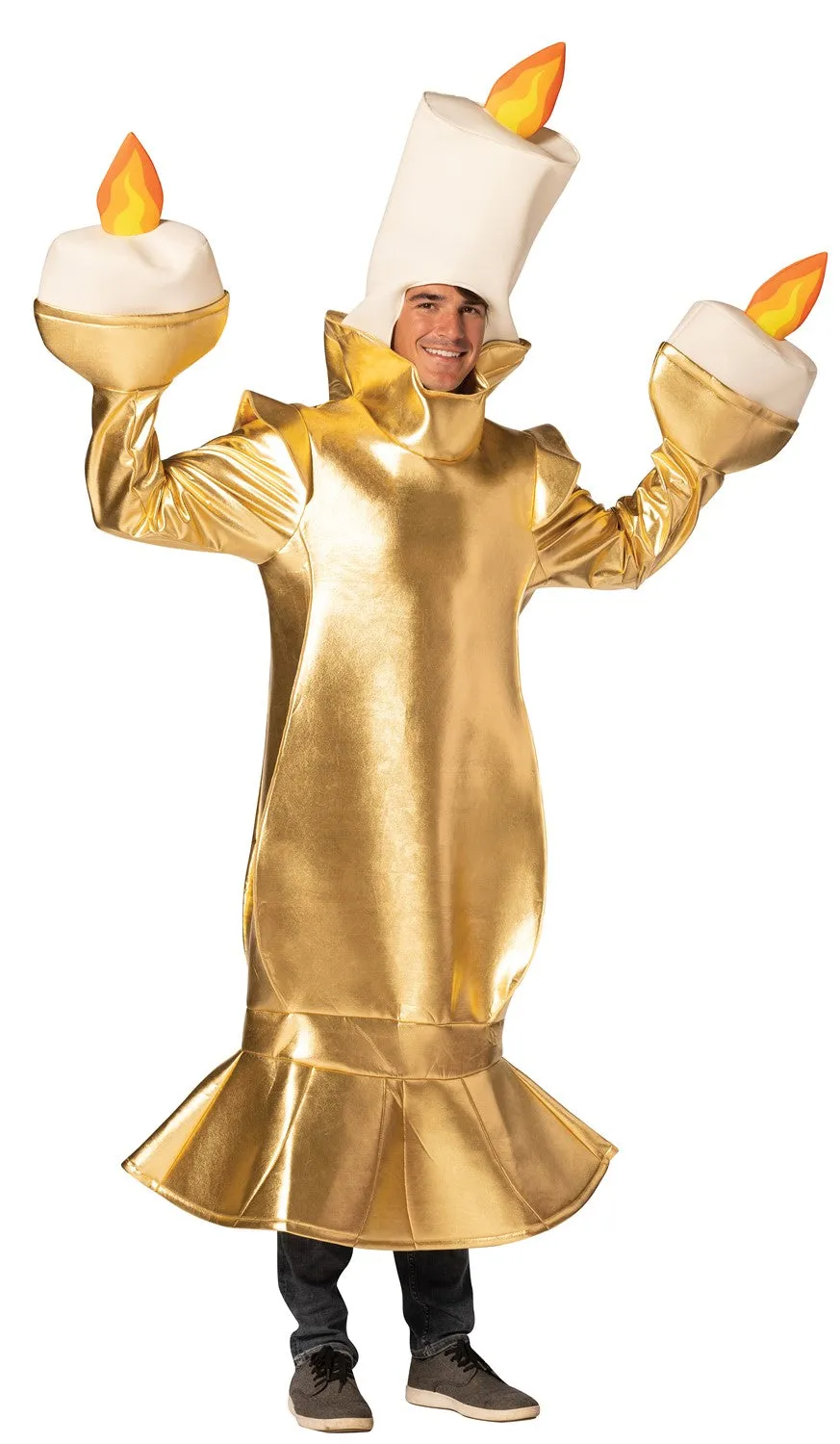 Rasta Imposta Candelabra Kostüm Erwachsene Einheitsgröße Metallic