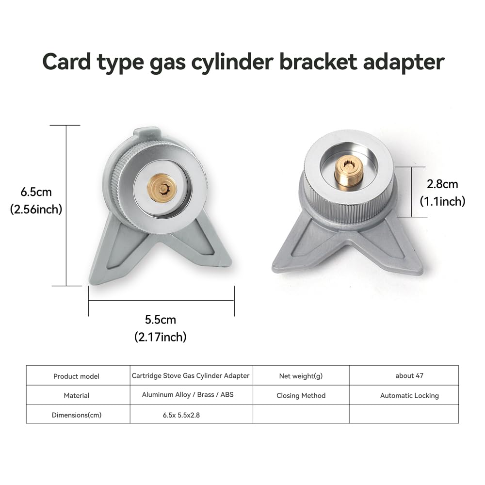 REDSUN Stove Accessories Butangas Adapter EN417 2er-Pack