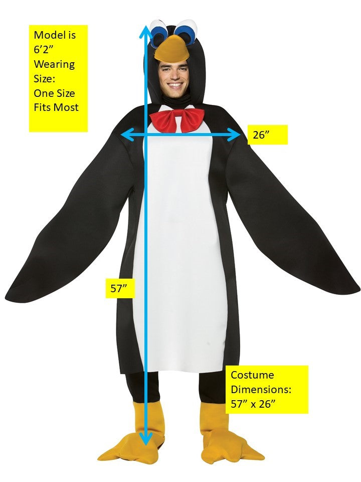 Rasta Imposta Penguin Pinguin Kostüm Erwachsene One Size
