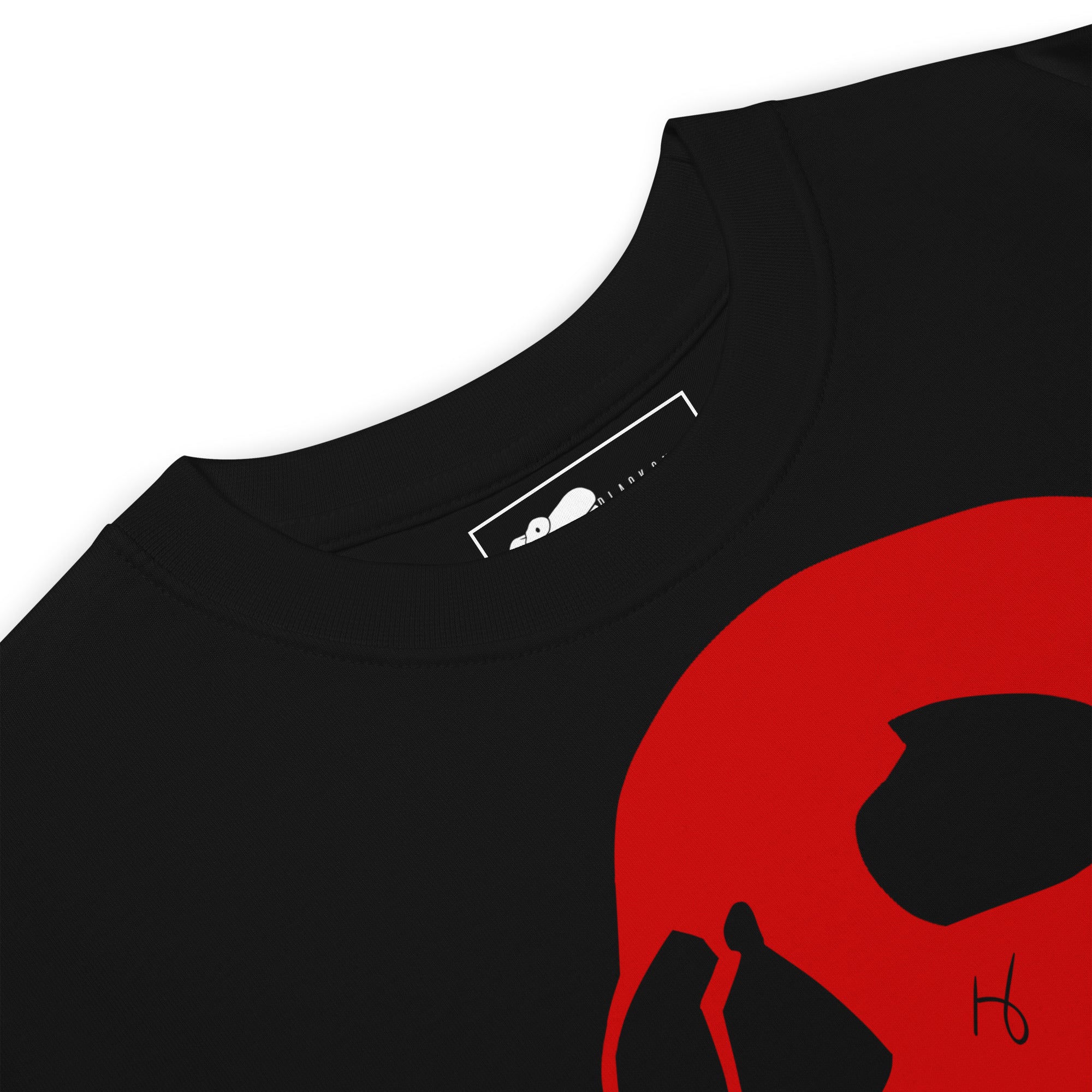 Black Snake Nel T-Shirt Skull Grafik schwarz Heavyweight