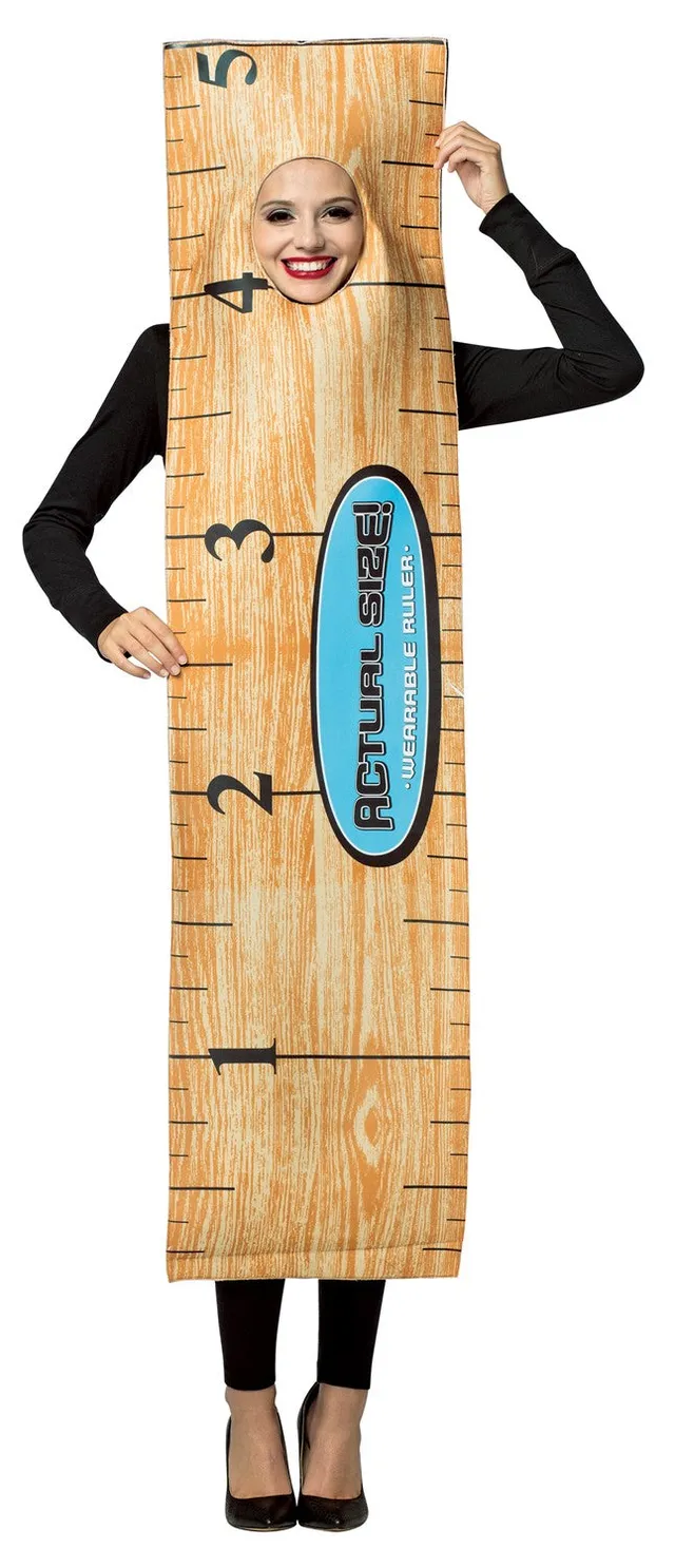 Rasta Imposta Ruler Linealkostüm One Size Tunika gelb Schaum