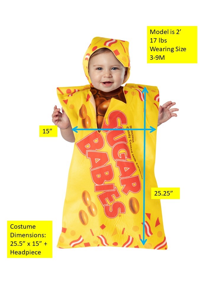 Rasta Imposta Sugar Babies Kostüm 3-9 Monate Puck mit Mütze