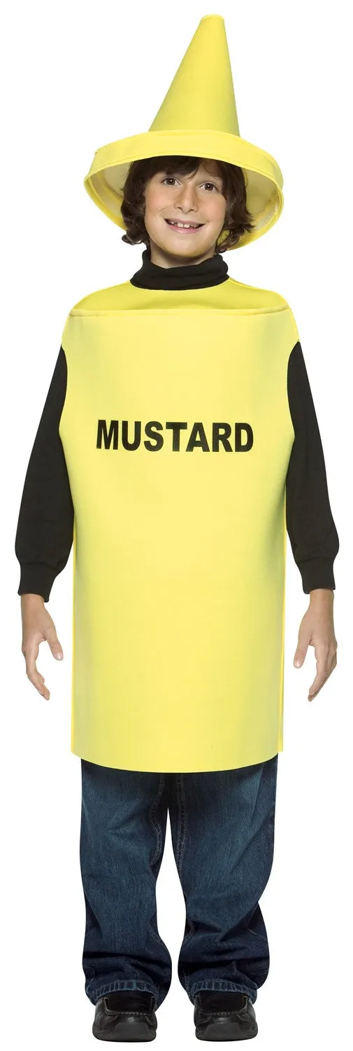 Rasta Imposta Mustard Senf Kostüm Kinder 7-10 Gelb