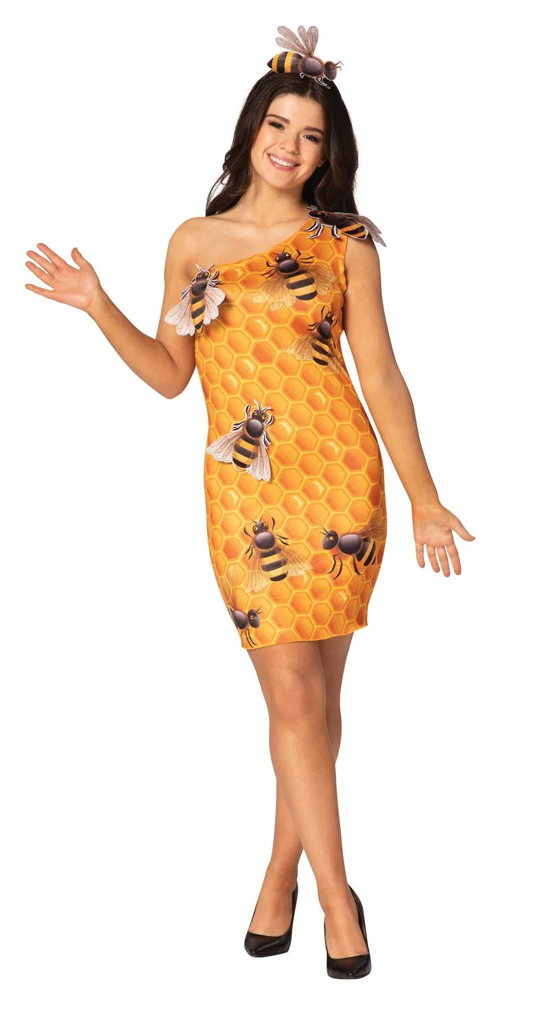 Rasta Imposta Honey Comb Dress Kostüm Damen 4-8 Biene