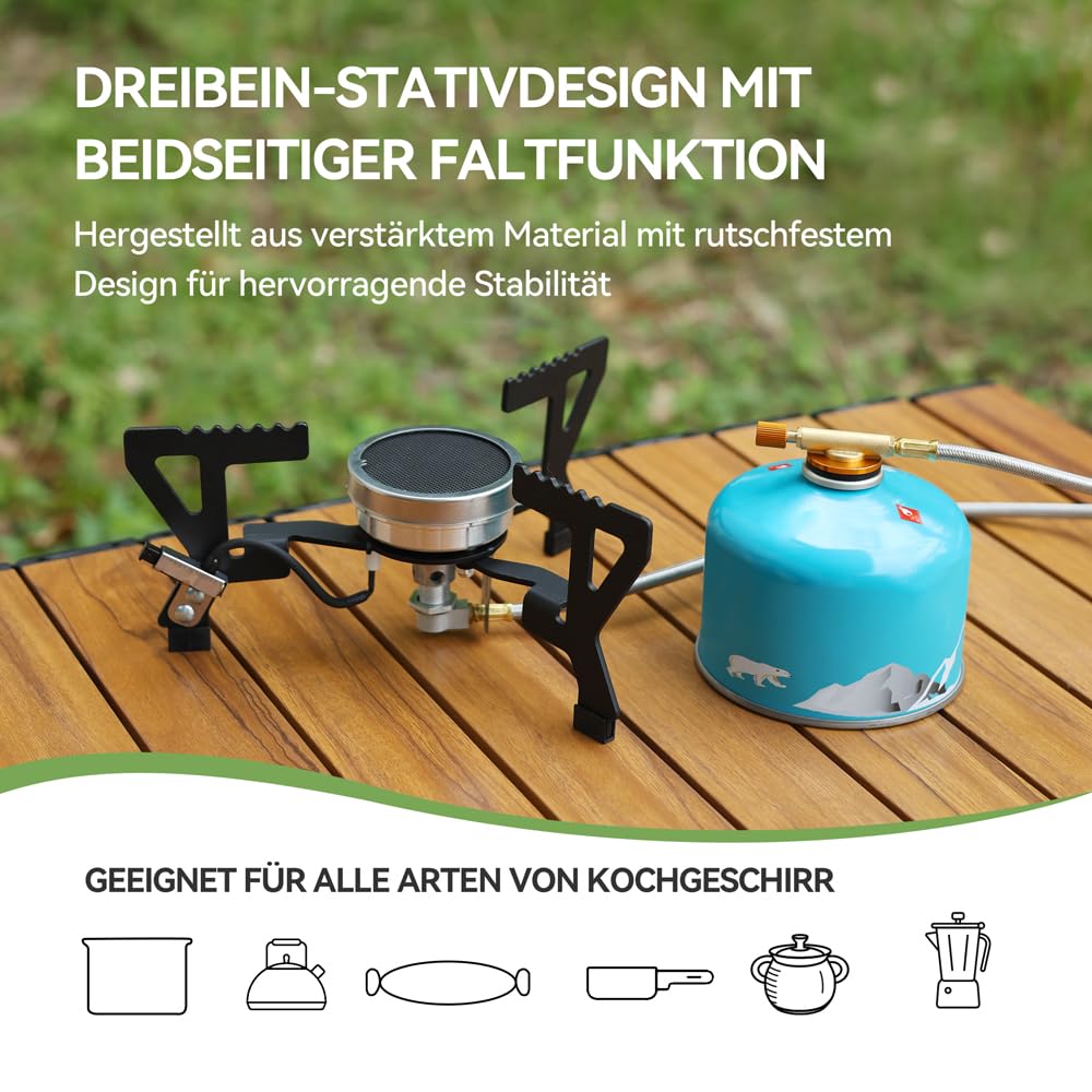 REDSUN FD3 Gaskocher Infrarot 3,0 kW mit EVA-Tasche