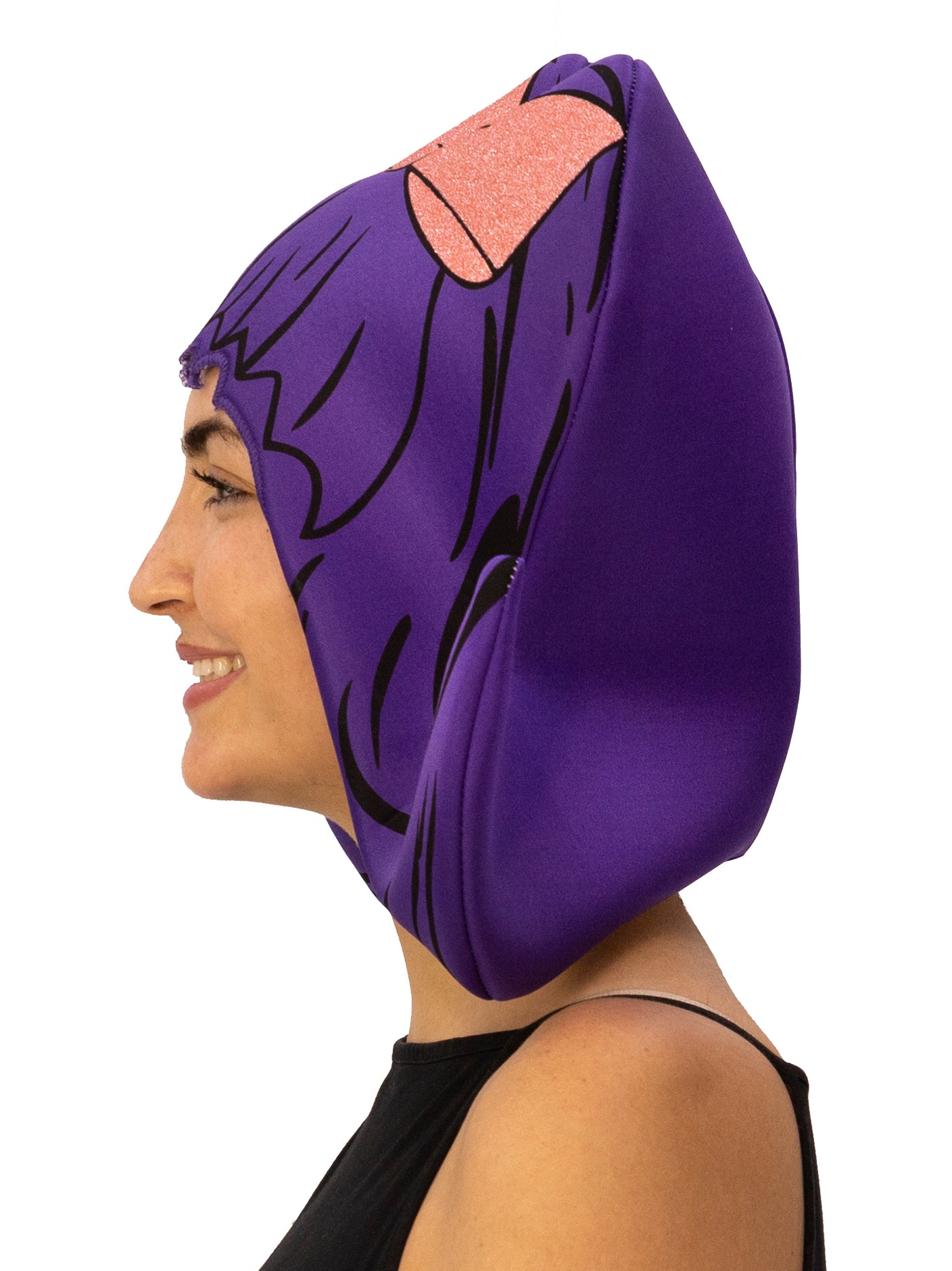 Rasta Imposta Purple Bouffant Perücke Hut Lila