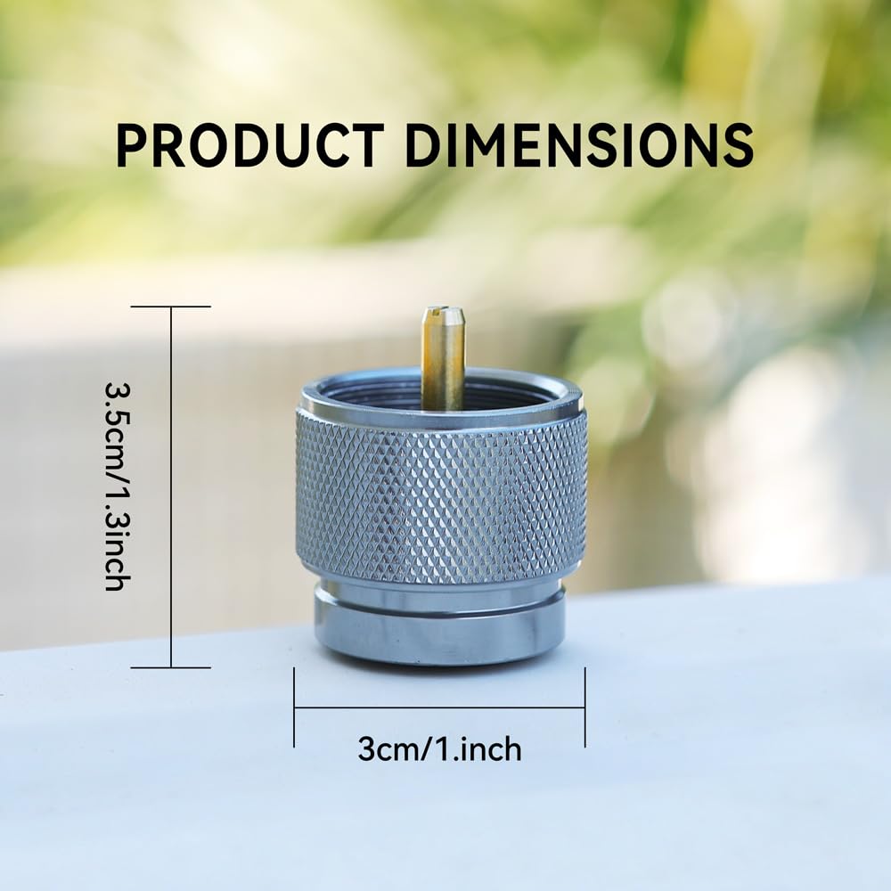REDSUN Propan-EN417 Gasadapter 1 Stück für Campingkocher Messing