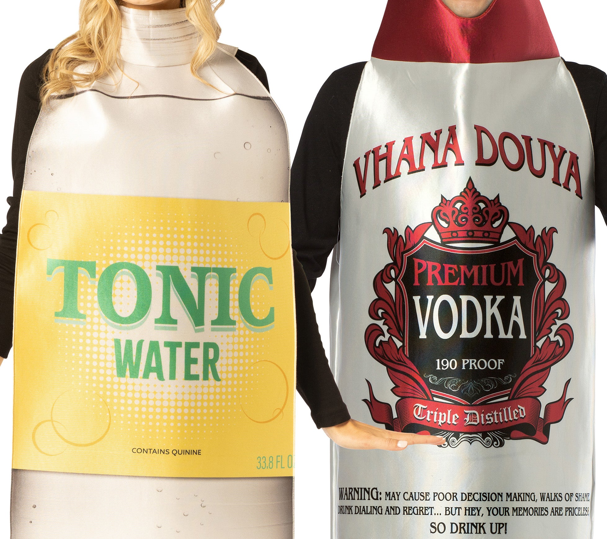Rasta Imposta Vodka & Tonic Flaschenkostüm Paar Einheitsgröße