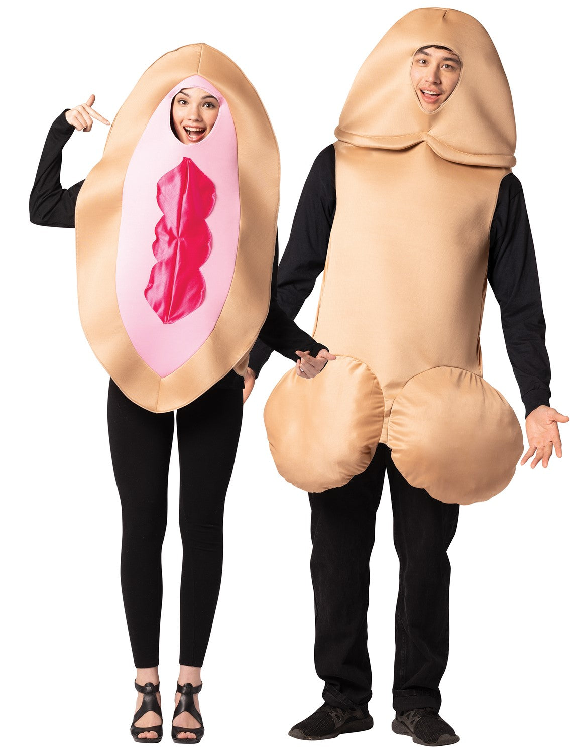Rasta Imposta Couple Kostüm Beige Partner One Size 2er