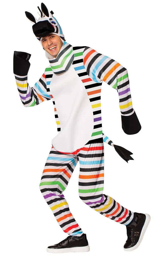 Rasta Imposta Rainbow Zebra Zebra Kostüm One Size