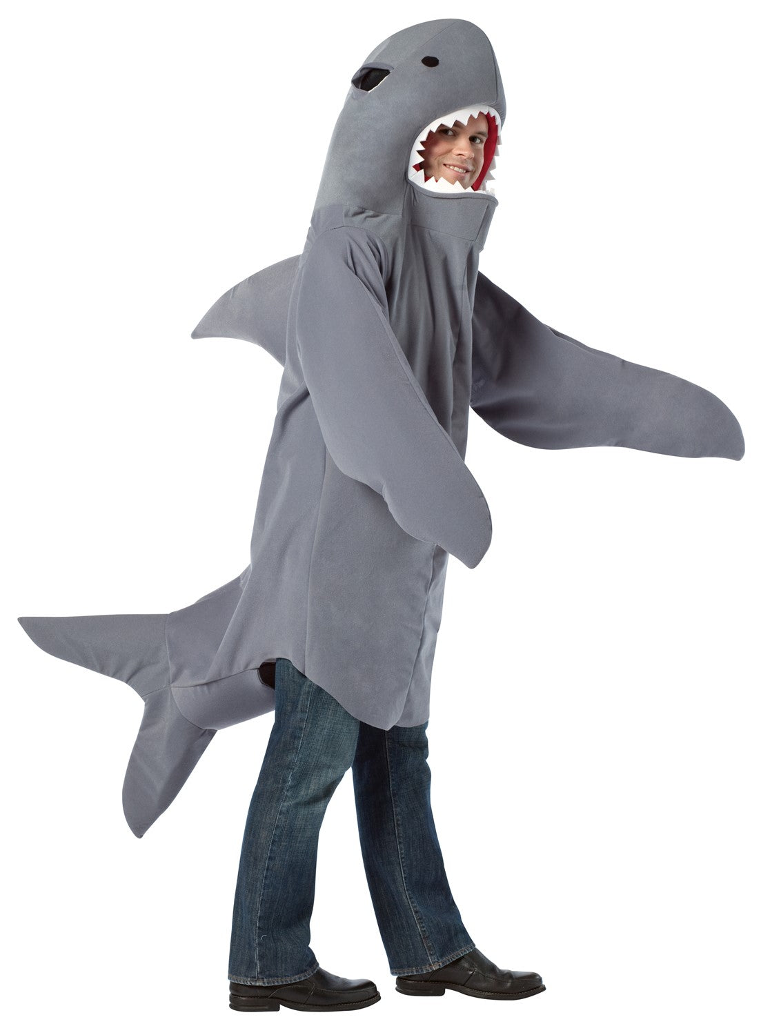 Rasta Imposta Shark Kostüm Einheitsgröße Grau Unisex