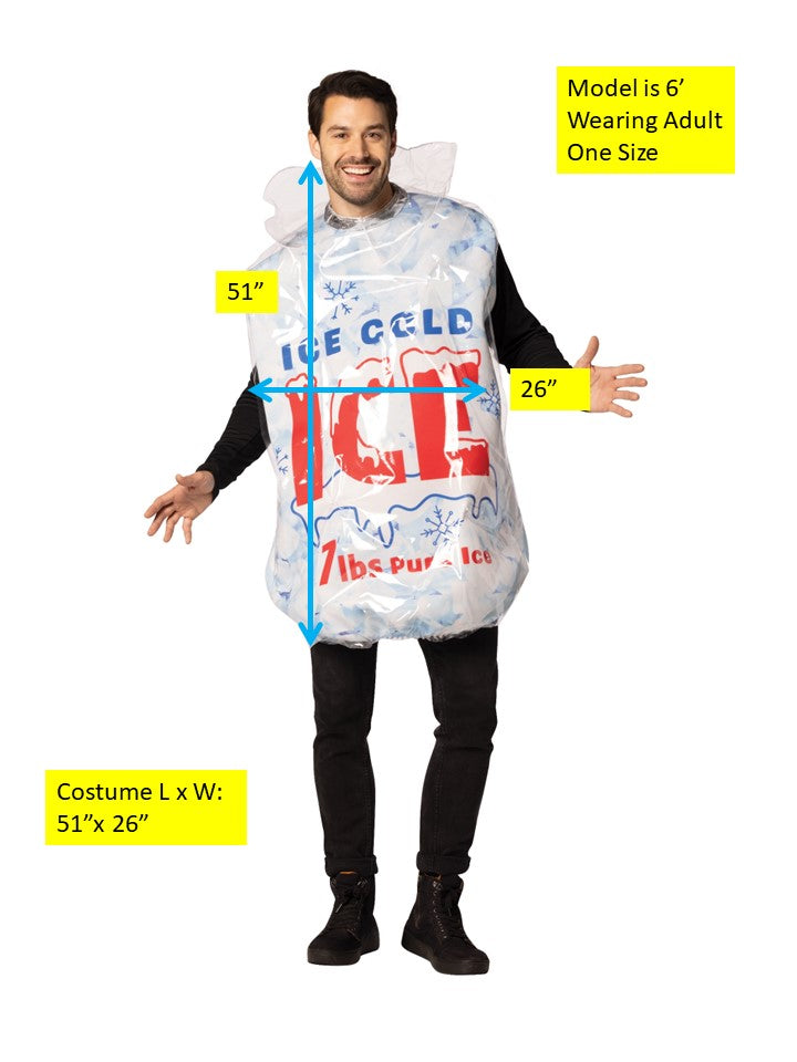 Rasta Imposta Packaged Ice Eisbeutel Kostüm One Size