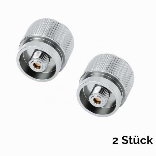 REDSUN Propan-EN417 Gasadapter 2 Stück für Campingkocher Messing