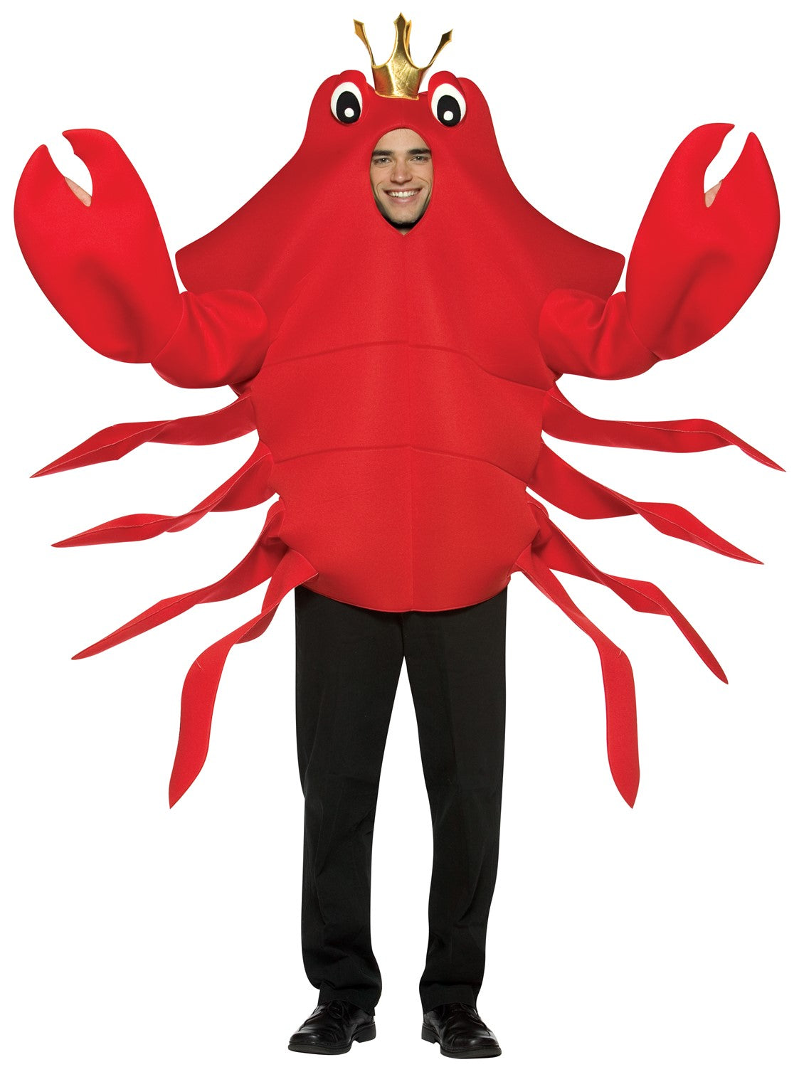 Rasta Imposta King Crab Kostüm Erwachsene One Size Rot