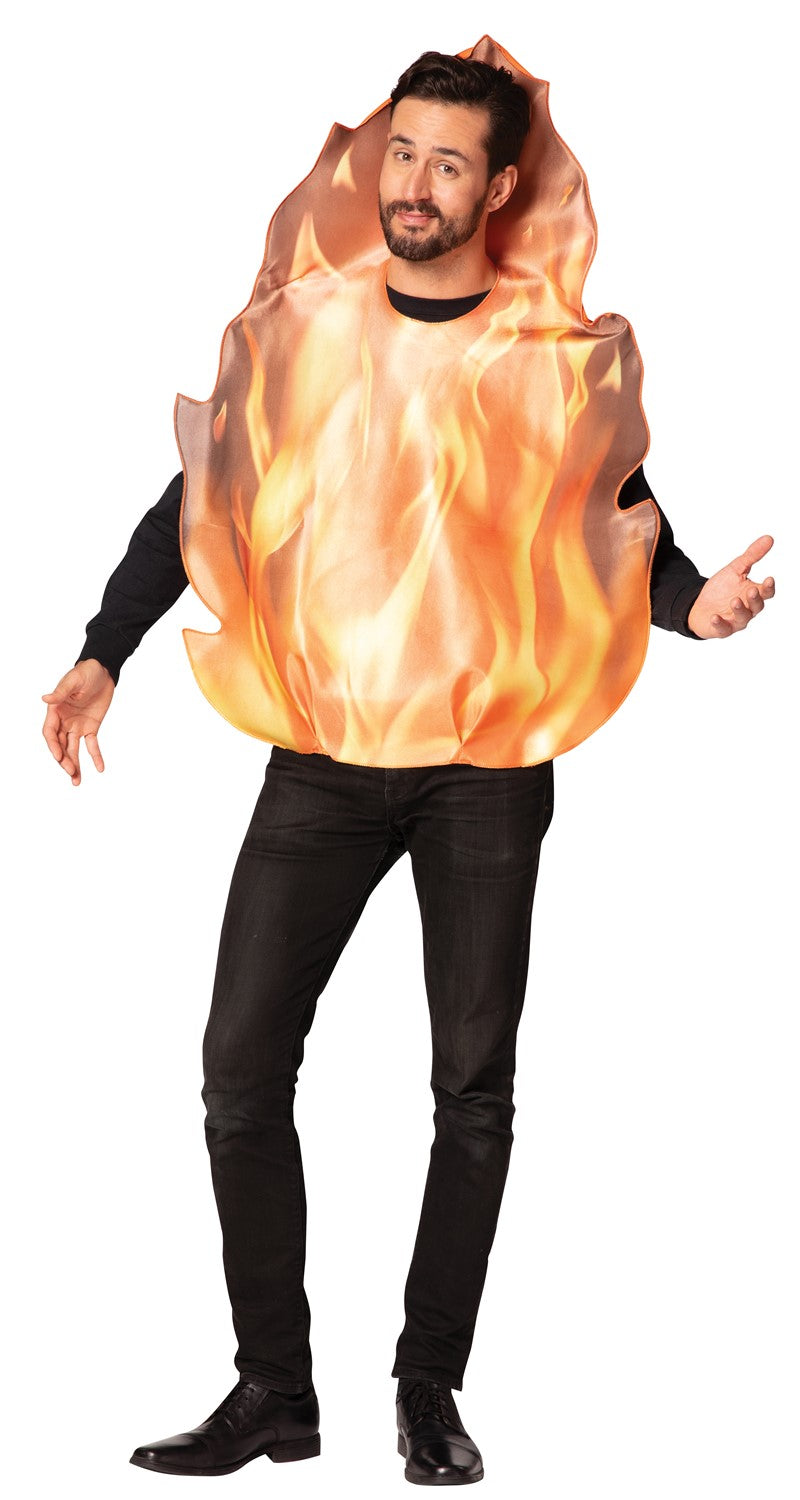 Rasta Imposta Flaming Fire Flammen-Kostüm One Size Schaum