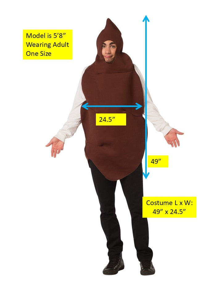 Rasta Imposta Poop Halloween Kostüm One Size Braun Schaum