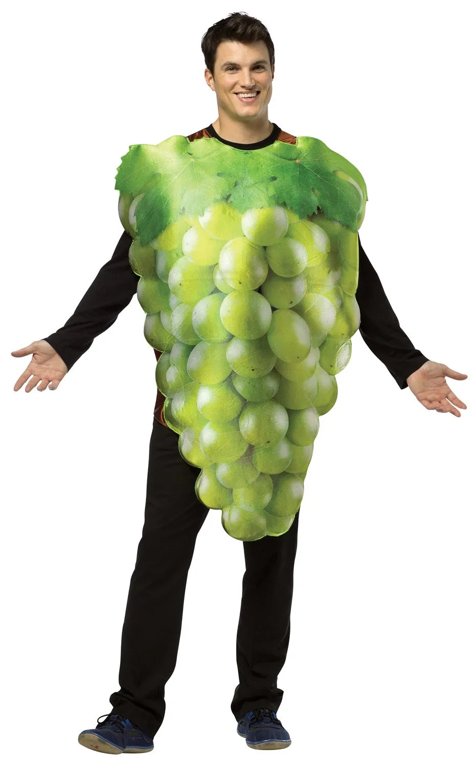 Rasta Imposta Green Grapes Kostüm Tunika Einheitsgröße Obst
