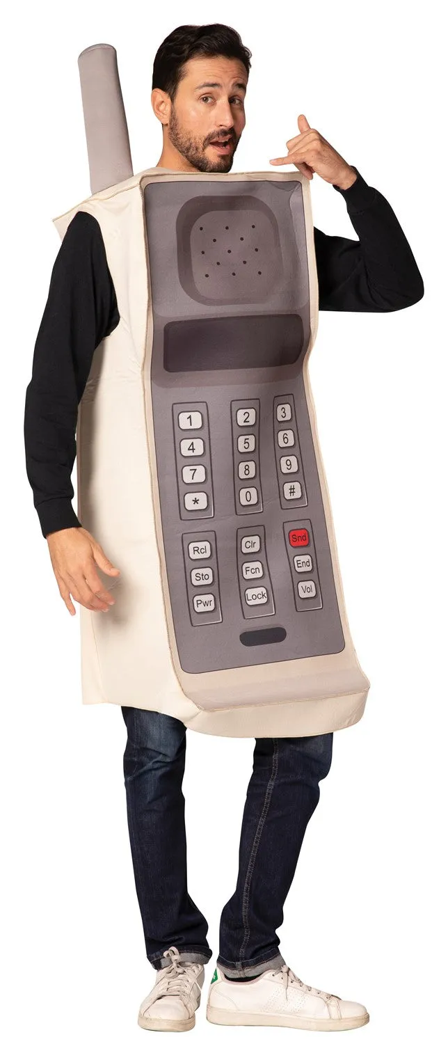 Rasta Imposta Retro Handy Kostüm Erwachsene One Size mit Antenne