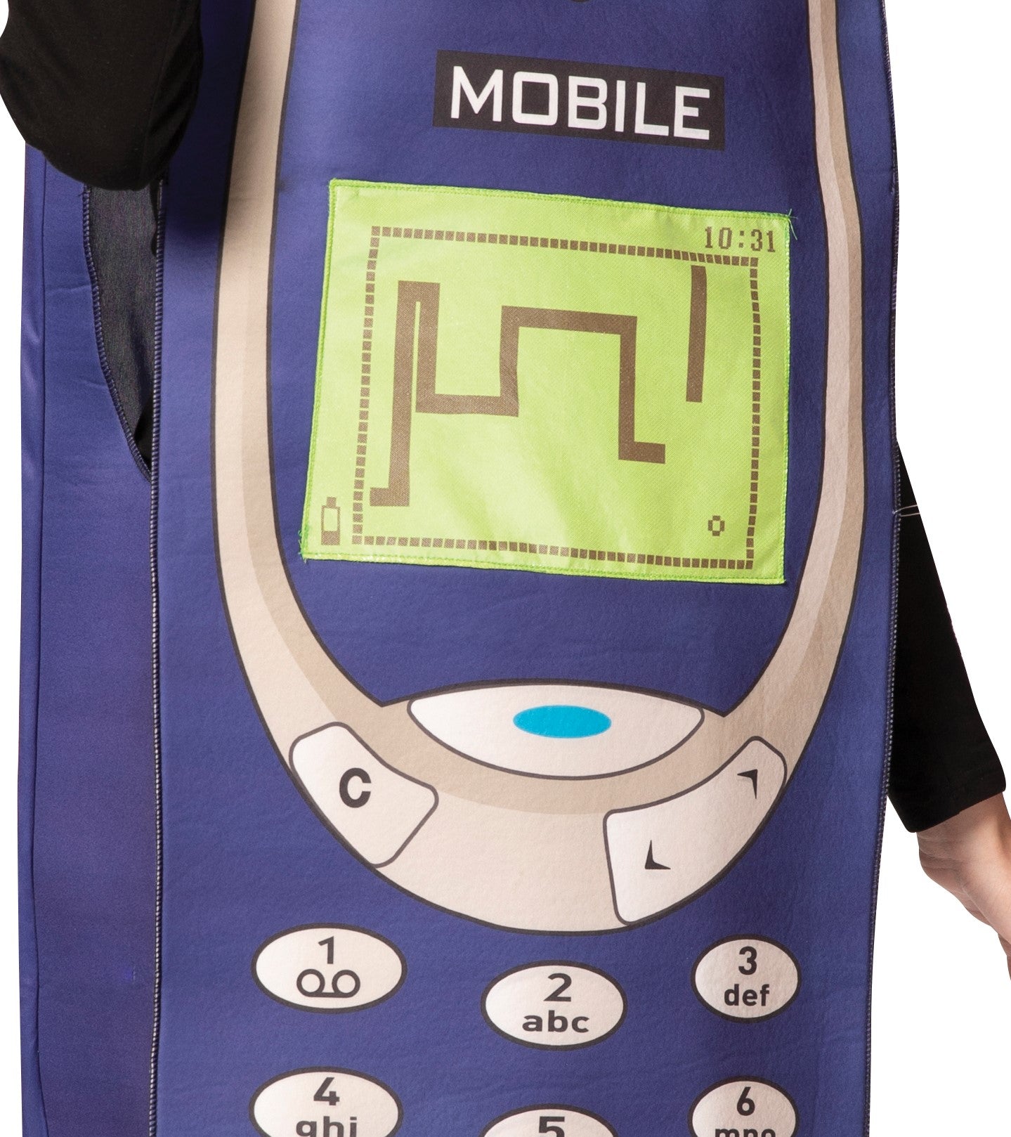 Rasta Imposta Retro Handy Kostüm Einheitsgröße 2000er