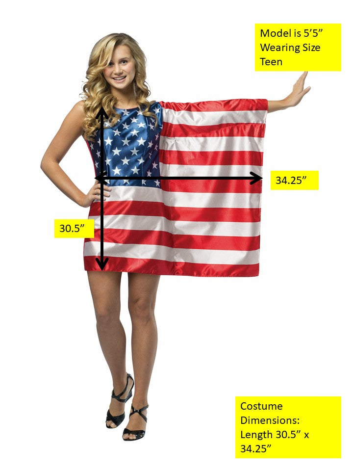 Rasta Imposta USA Flaggen Kleid Teen 13-16 Sternenbanner