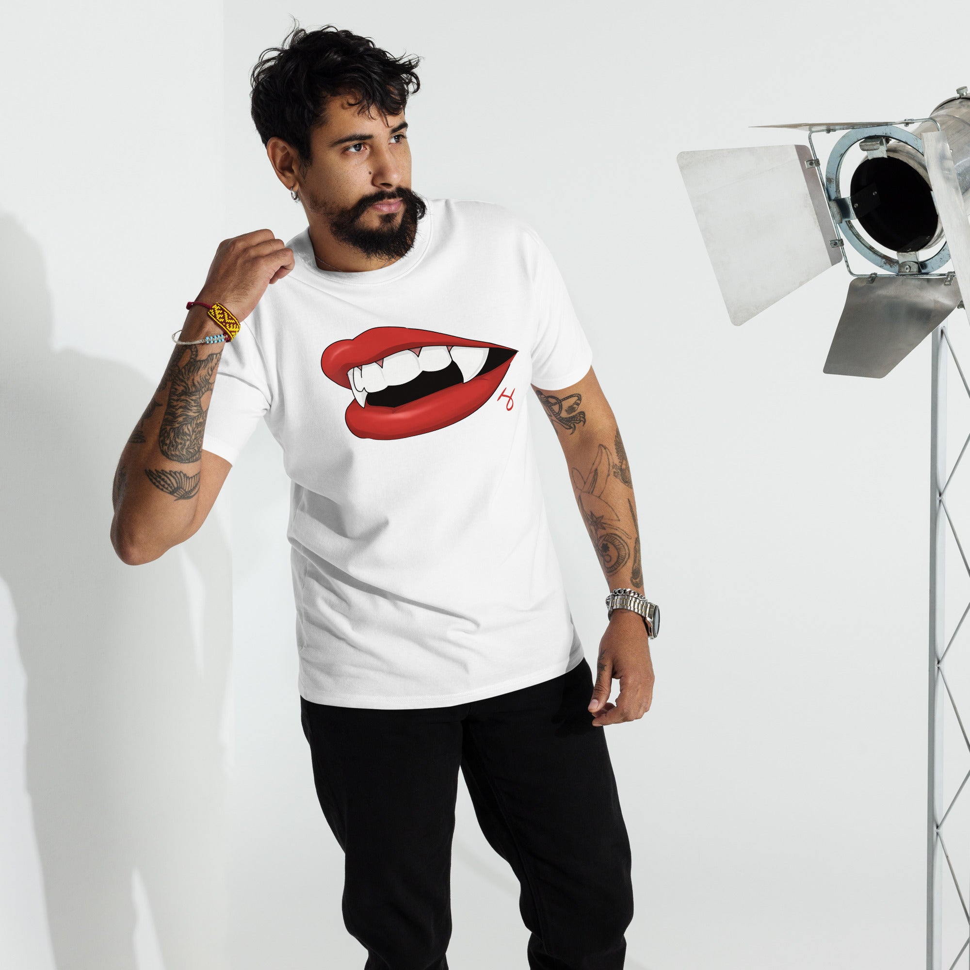 Black Snake Emdoe Heavyweight Tee Baumwolle Fang Motiv