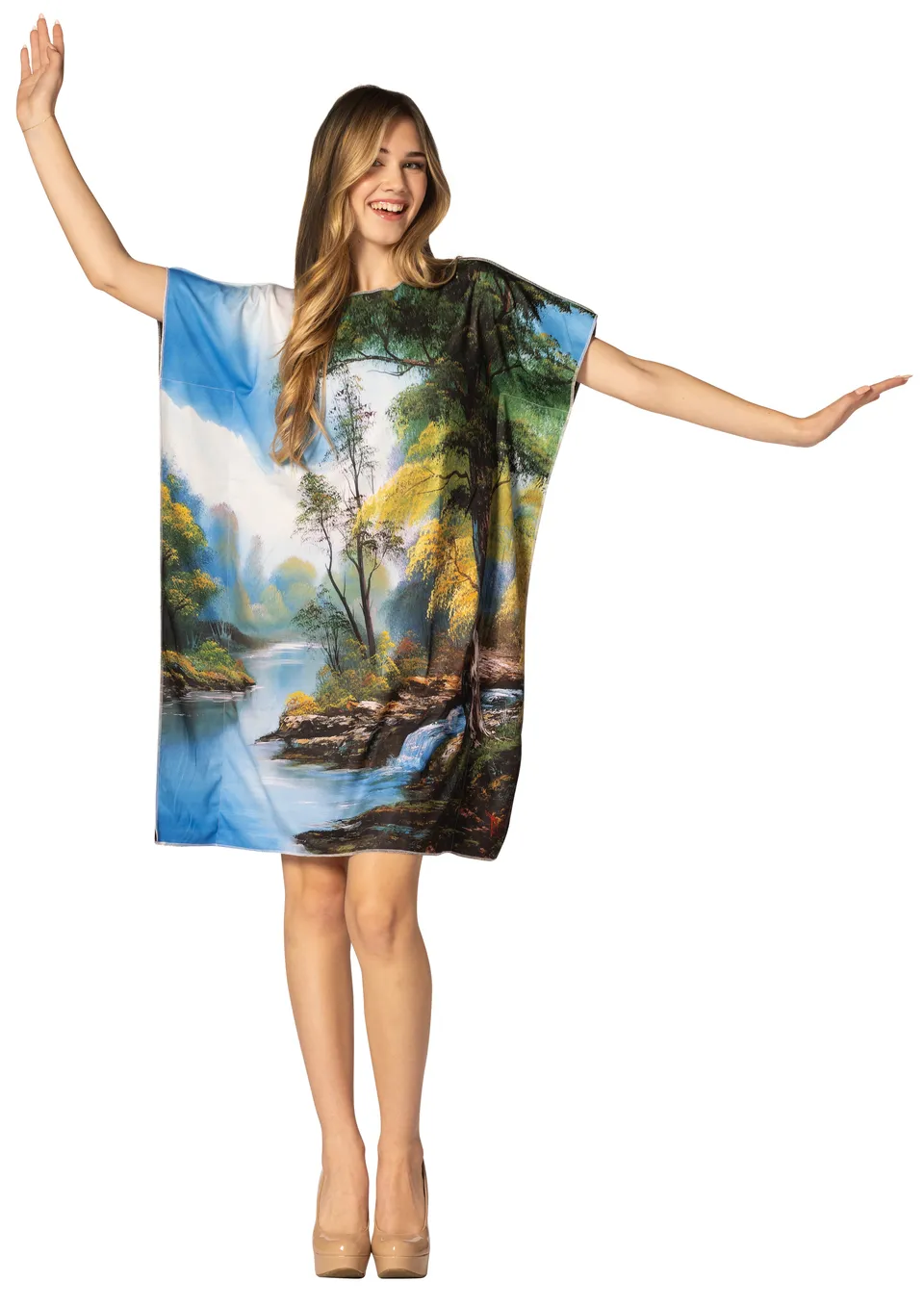 Rasta Imposta Landscape Painting Dress Kostüm Gr. 4-10