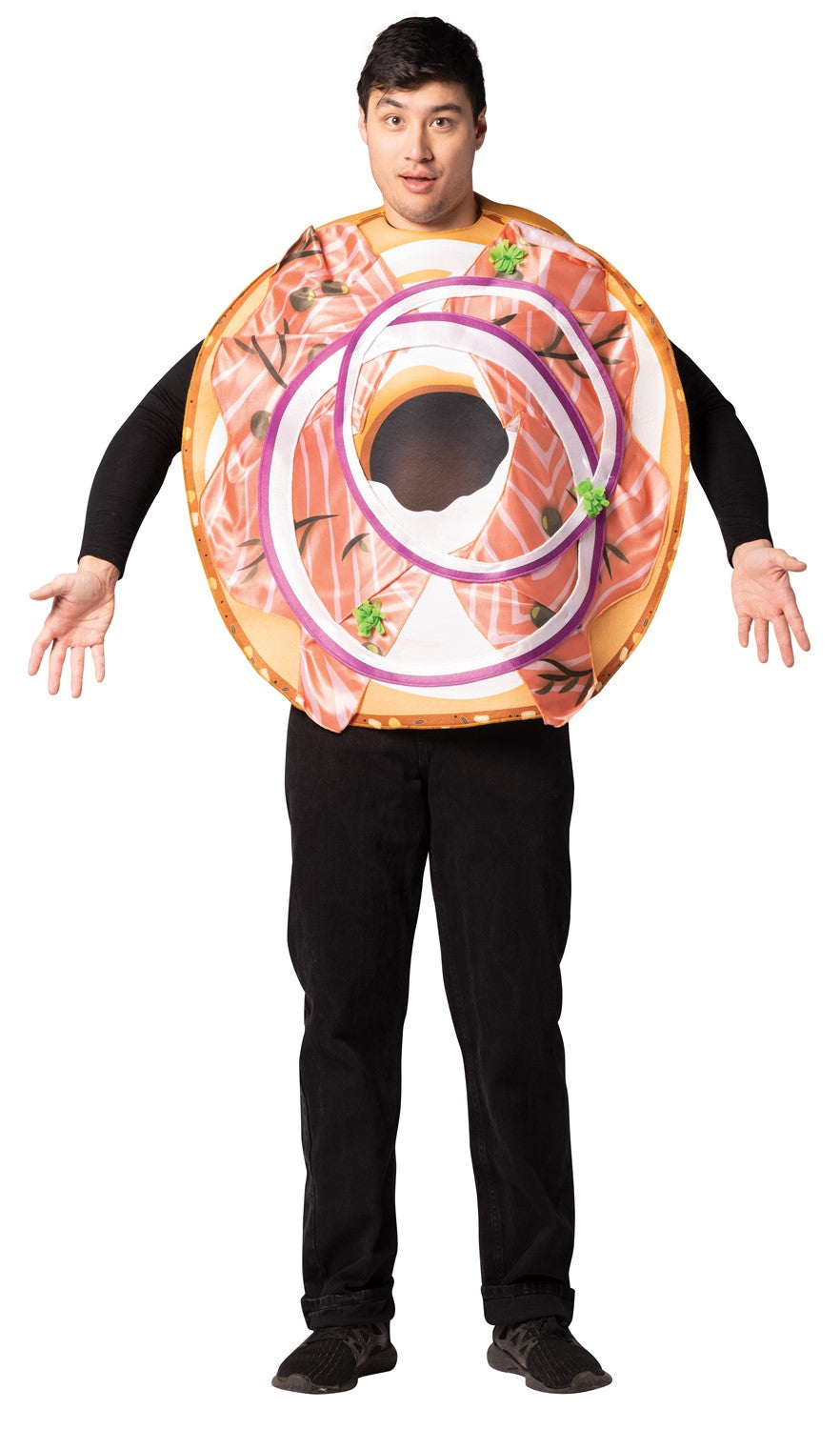 Rasta Imposta Bagel & Lox Kostüm Essen Einheitsgröße Tunika