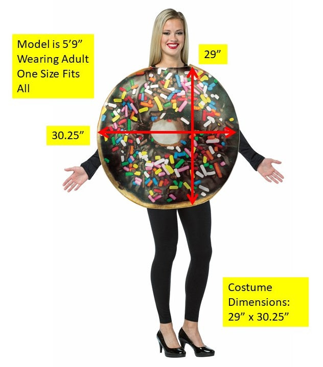 Rasta Imposta Chocolate Doughnut Kostüm One Size Streusel