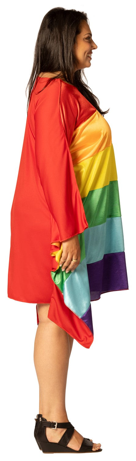 Rasta Imposta Rainbow Flag Kostüm One Size Regenbogen Tunika
