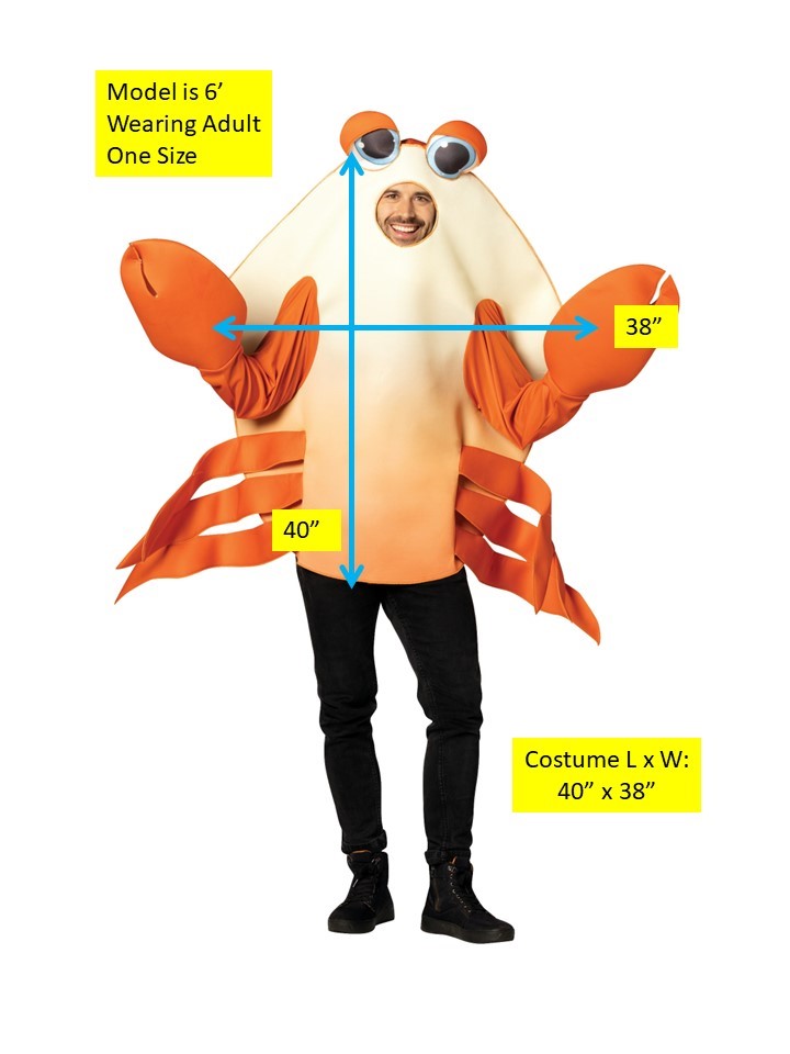 Rasta Imposta Bay Crab Krabben Kostüm Erwachsene