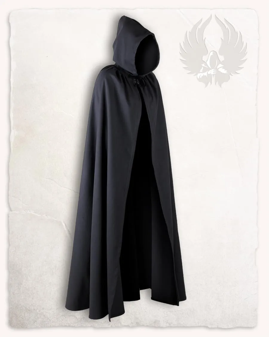 Mytholon Aaron Umhang Schwarz Canvas Baumwolle 140cm