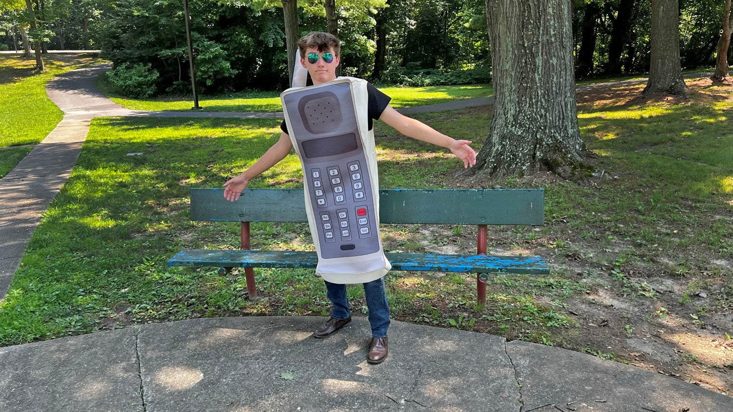 Rasta Imposta Retro Handy Kostüm Erwachsene One Size mit Antenne
